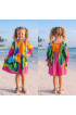 Hand Painted Rayon Kids Dress Hand Painted Rayon Kids Dress